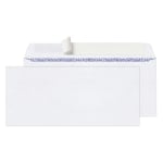 Office Depot Brand #10 Security Envelopes, 4-1/8in x 9-1/2in, Clean Seal, White, Box Of 100