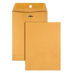 Office Depot Brand 7-1/2in x 10-1/2in Manila Envelopes, Clasp Closure, Brown Kraft, Box Of 100