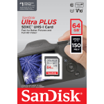 SanDisk Ultra PLUS SDXC UHS-I Card, 64GB