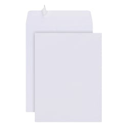 Office Depot Brand Catalog Envelopes, 9in x 12in, Clean Seal, 30% Recycled, White, Box Of 100