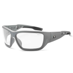 Ergodyne Skullerz Safety Glasses, Baldr, Matte Gray Frame, Clear Lens