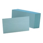 Oxford Color Index Cards, Unruled, 3in x 5in, Blue, Pack Of 100