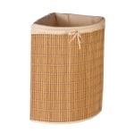 Honey-Can-Do Wicker Corner Hamper, Natural