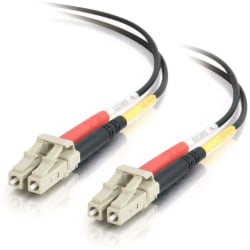 C2G LC-LC 62.5/125 OM1 Duplex Multimode Fiber Optic Cable (Plenum-Rated) - Patch cable - LC multi-mode (M) to LC multi-mode (M) - 10 m - fiber optic - duplex - 62.5 / 125 micron - OM1 - plenum - black