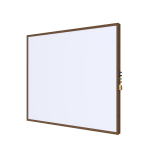 Ghent Impression Non-Magnetic Dry-Erase Whiteboard, Porcelain, 47-3/4in x 95-3/4in, White, Maple Wood Frame