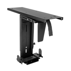 Mount-It! MI-7156 Adjustable Under-Desk Computer Mount, 20inH x 8inW x 6.8inD, Black