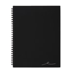 Office Depot Brand Wirebound Business Notebook, 7-1/4in x 9-1/2in, 1 Subject, Narrow Ruled, 80 Sheets, Black