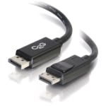 C2G 15ft 8K DisplayPort Cable with Latches - M/M - DisplayPort for Notebook, Monitor, Audio/Video Device - 15 ft DisplayPort Male 4K to 8K Digital Audio/Video - Black