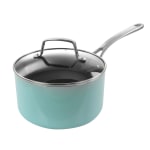 Martha Stewart Aluminum Saucepan, 3.5 Quart, Turquoise