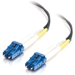 C2G 2m LC-LC 9/125 Duplex Single Mode OS2 Fiber Cable - Plenum CMP-Rated - Black - 6ft - Patch cable - LC single-mode (M) to LC single-mode (M) - 2 m - fiber optic - duplex - 9 / 125 micron - OS2 - plenum - black