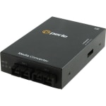 Perle S-100MM-S2SC80 Media Converter - 2 x SC Ports - 100Base-ZX, 100Base-FX - 49.71 Mile - Rack-mountable, Rail-mountable, Wall Mountable