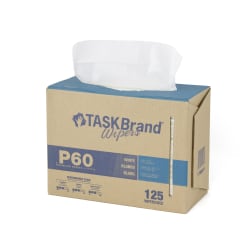 Hospeco TaskBrand P60 Premium Series Wiper, 9inH x 16-1/2inD, 1,250 Sheets Per Pack, Set Of 10 Packs