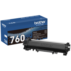 Brother Genuine TN760 High Yield Black Toner Cartridge