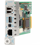 Omnitron iConverter T1/E1 Fiber Media Converter RJ48 LC Multimode 5km Module - 1 x T1/E1; 1 x LC Multimode; Internal Module; Lifetime Warranty