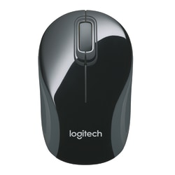 Logitech M187 Mini Wireless Optical Mouse, Black, 910-002726