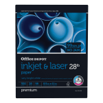 Office Depot Inkjet And Laser Paper, White, Letter Size (8 1/2in x 11in), Ream Of 500 Sheets, 28 Lb, 98 Brightness