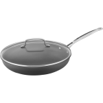 Cuisinart 12in Hard Anodized Non-Stick Skillet w/ Glass Cover - 12in Diameter Skillet, Lid - Glass Lid, Stainless Steel - Oven Safe