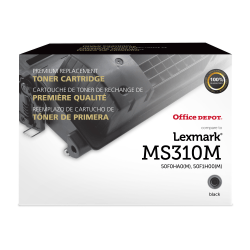 Office Depot Brand Remanufactured High-Yield Black MICR Toner Cartridge Replacement For Lexmark MS310, ODMS310M