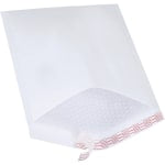 Partners Brand White Self-Seal Bubble Mailers, #5, 10 1/2in x 16in, Pack Of 25