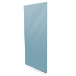 Ghent Aria Low-Profile Magnetic Glass Whiteboard, 48in x 36in, Denim