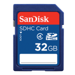 SanDisk SDHC (Secure Digital High Capacity) Memory Card, 32GB