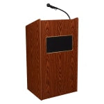 Oklahoma Sound The Aristocrat Sound Lectern With Sound, Medium Oak