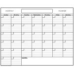 SwiftGlimpse Erasable Monthly Wall Planner, 18in x 24in, White/Black, Undated