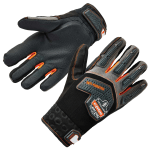 Ergodyne ProFlex 9015F(x) Certified Anti-Vibration Gloves With DIR Protection, XXL, Black