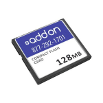 AddOn 128MB Cisco Compatible Compact Flash - Flash memory card - 64 MB - CompactFlash - for Cisco 1841 2-pair, 1841 3G, 1841 4-pair, 1841 ADSL2, 1841 T1, 18XX