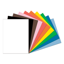 Tru-Ray Construction Paper, 50% Recycled, Assorted Colors, 12in x 18in, Pack Of 50