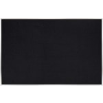 Ghent Rubber Bulletin Board, 48in x 96in, 90% Recycled, Black Satin Aluminum Frame