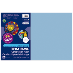 Tru-Ray Construction Paper, 50% Recycled, 9in x 12in, Pink, Pack Of 50