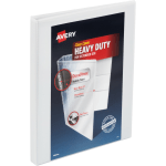 Avery Heavy-Duty View 3-Ring Binder, 1/2in Slant Rings, White