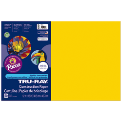 Tru-Ray Construction Paper, 50% Recycled, 9in x 12in, Blue, Pack Of 50