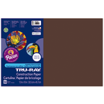 Tru-Ray Construction Paper, 50% Recycled, 12in x 18in, Dark Brown, Pack Of 50