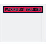 Tape Logic Preprinted Packing List Envelopes, Packing List Enclosed, 10in x 12in, Red, Case Of 500