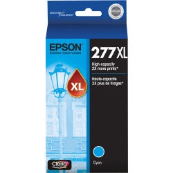 Epson 277XL Claria High-Yield Cyan Ink Cartridge, T277XL220