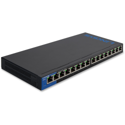 Linksys 16-Port Desktop Gigabit Switch - 16 Ports - 10/100/1000Base-T - 2 Layer Supported - Twisted Pair - Desktop, Wall Mountable - Lifetime Limited Warranty