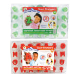 Ready 2 Learn Alphabet Letters Giant Stamps, Lowercase/Uppercase, 3in, Green/Red, Pack Of 56