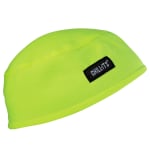 Ergodyne Chill-Its 6630 Terry Cloth Skull Caps, Lime, Pack Of 6 Caps