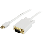 StarTech.com 15 ft Mini DisplayPort&bdquo;cents to VGA Adapter Converter Cable - mDP to VGA 1920x1200 - White