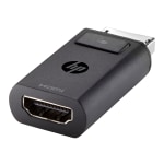 HP DisplayPort To HDMI 1.4 Adapter - 1 x HDMI HDMI 1.4 Digital Audio/Video Female - 1 x DisplayPort Digital Audio/Video Male