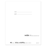 Office Depot Brand Schoolmate Composition Book, 6-7/8in x 8-1/2in, Wide Ruled, 40 Sheets