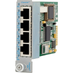 Omnitron Systems 4Tx VT 4-Port Fast Ethernet VLAN Switching Module - 4 x 10/100Base-TX