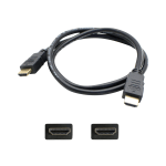 AddOn 3ft HDMI Cable - HDMI cable with Ethernet - HDMI male to HDMI male - 3 ft - black (pack of 5)