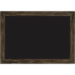 Amanti Art Liquid Chalk Marker Board, 29in x 41in, Black, Fencepost Brown Wood Frame