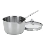 Cuisinart Chef's Classic Cook And Pour Saucepan With Cover, 3-Quart, Silver