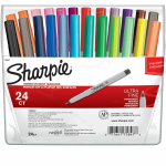 Sharpie Precision Point Permanent Markers, Ultra-Fine Point, Assorted Colors, Set Of 24