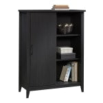 Sauder Summit Station 52inH Bookcase With Sliding Door, Raven Oak