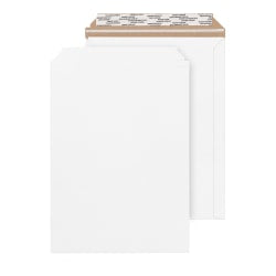 Office Depot Brand White Chipboard Photo And Document Mailer, 100% Recycled, 9in x 12in, Pack Of 24